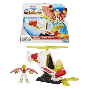 Marvel Super Hero Adventures Talon Copter With Marvel's Falcon Play Set