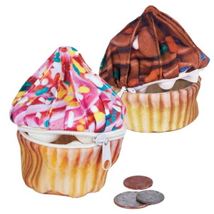  Cupcake Bozuk Para Cüzdanı Çilekli