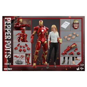 Pepper Potts And Mark IX Sixth Scale Figure Set MMS311