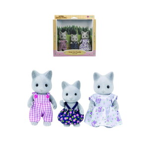 Sylvanian Families Grey Cat Family Gri Kedi Ailesi Figür Seti